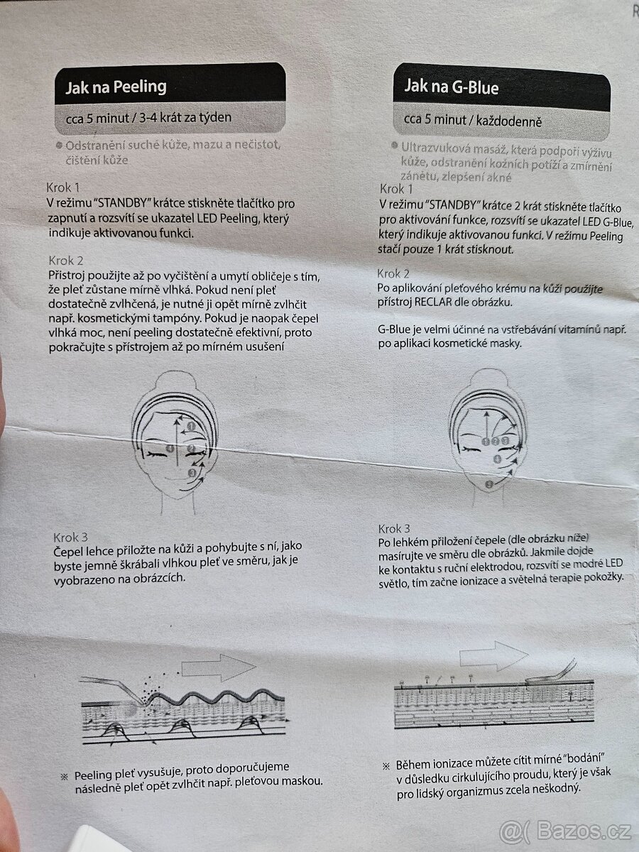 Reclar ultrazvuková špachtle, zlatá - 19