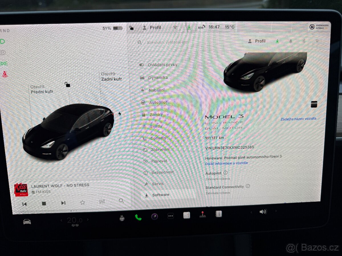 TESLA MODEL 3 LR AWD SOH 92% 09/2021 101112KM TAŽNÉ ZAŘÍZENÍ - 19