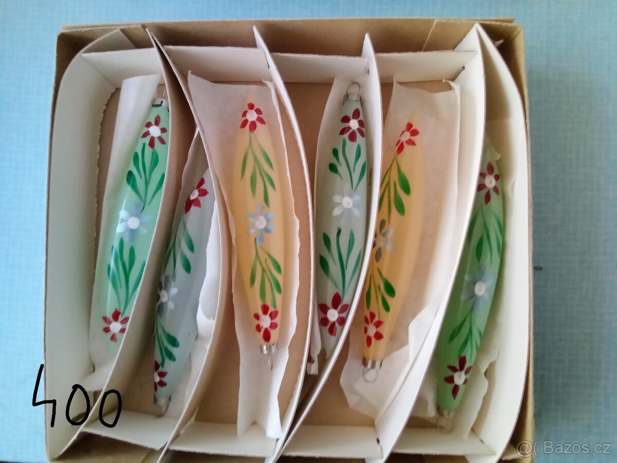 Staré ozdoby, ozdoby vánoční, vánoční ozdoby, baňky - 19