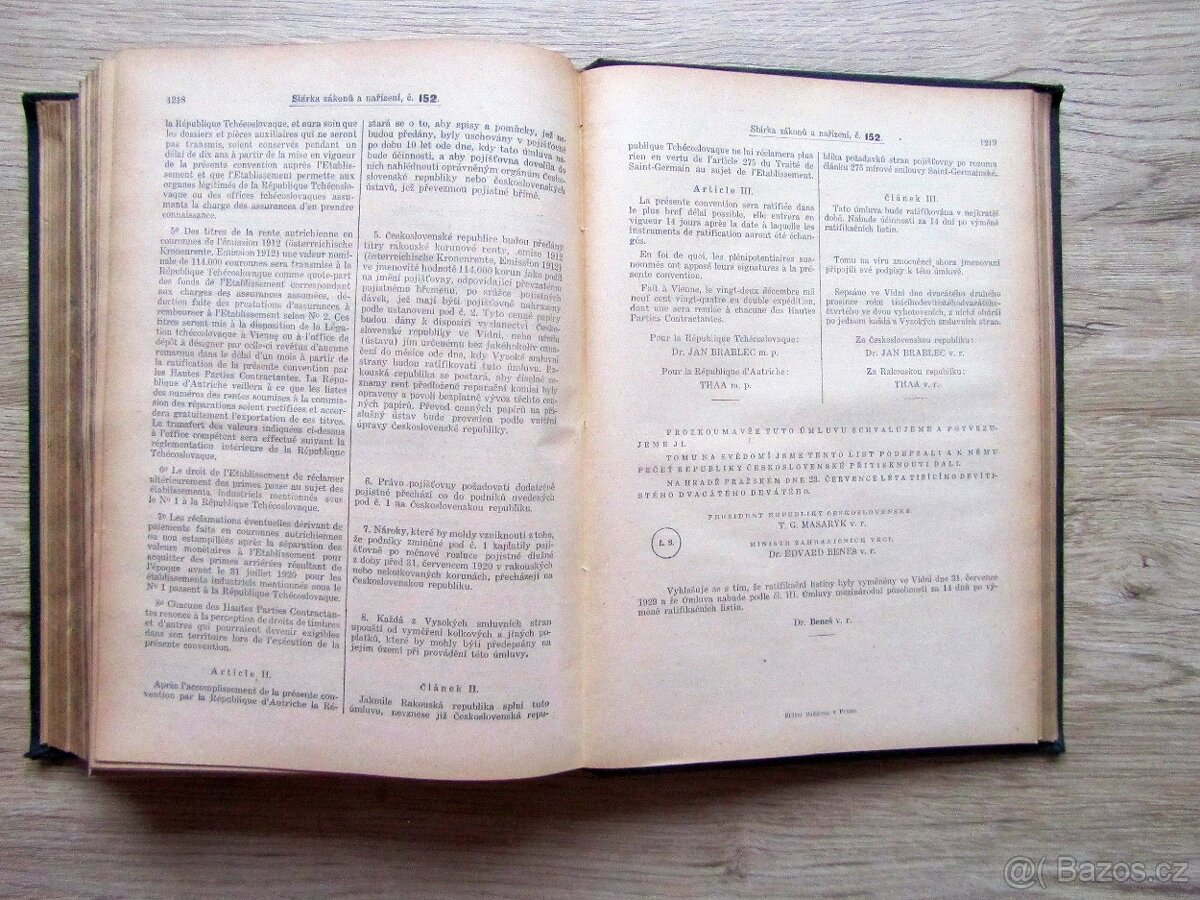 Sbírka zákonů a nařízení 1929 – prodej sbírky starých knih. - 19