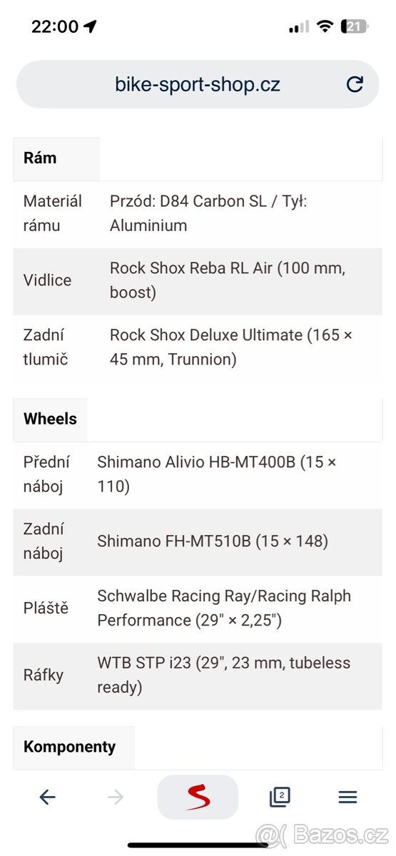 Celoodpružené MTB kolo Kross 3.0 Carbon-velikost M kola 29” - 19