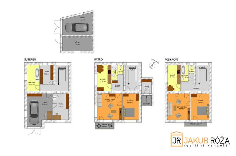 Prodej rodinného domu 238 m², pozemek 692 m² - 19