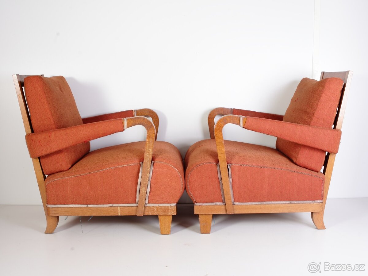 Křesla Art Deco Restaurováno - 19