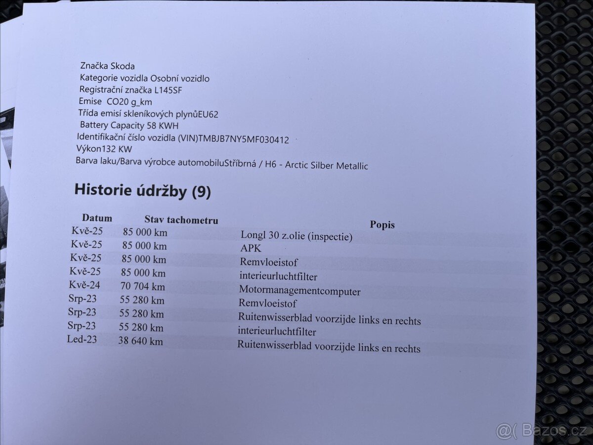 ŠKODA ENYAQ IV60,132KW/SOH 92%,vč.DPH,LED,Navi,Temp - 19
