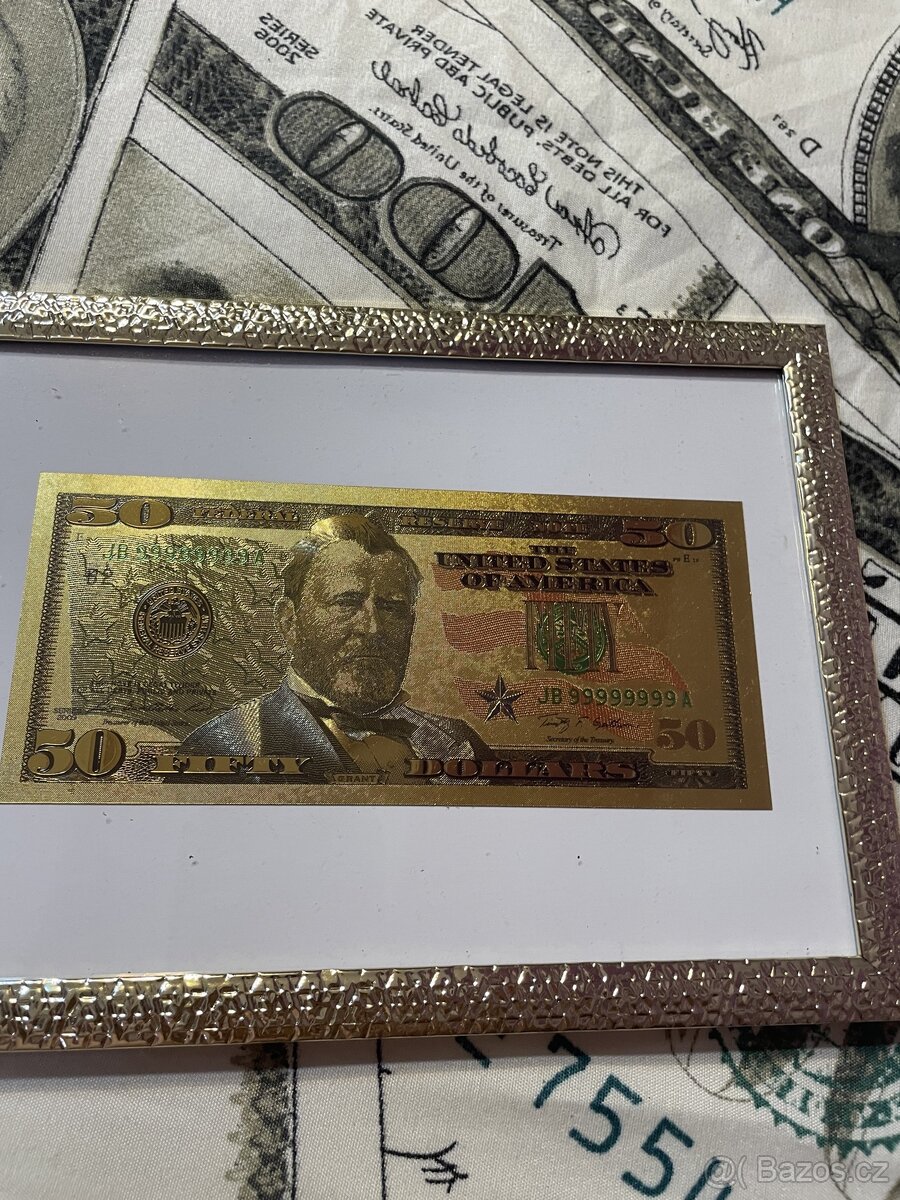 Zlatá bankovka 100 $ - 19