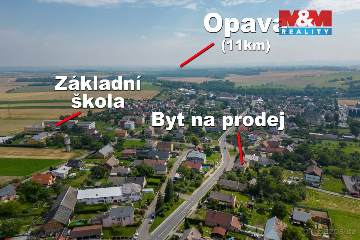 Prodej bytu 2+1, 52 m², Velké Heraltice, ul. Opavská - 19