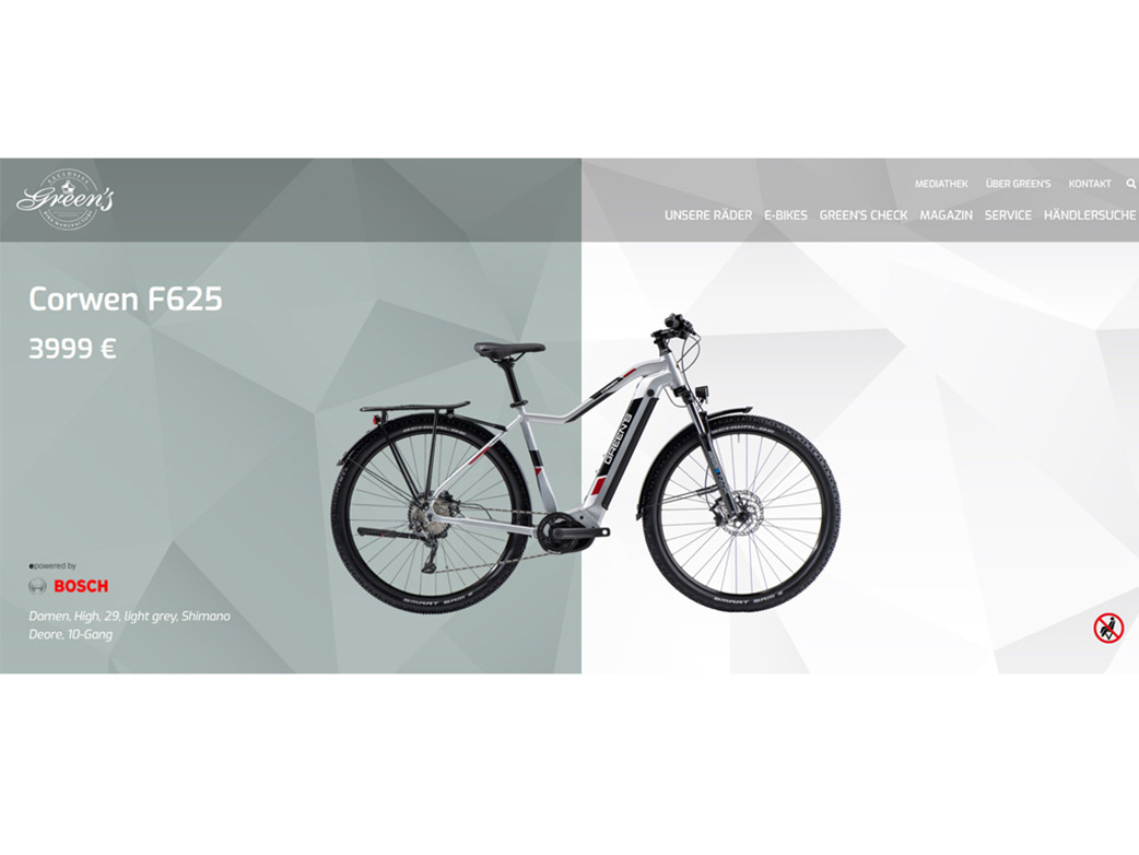 GREENS CORWEN – 625Wh – BOSCH 85nM – TOP STAV - 19