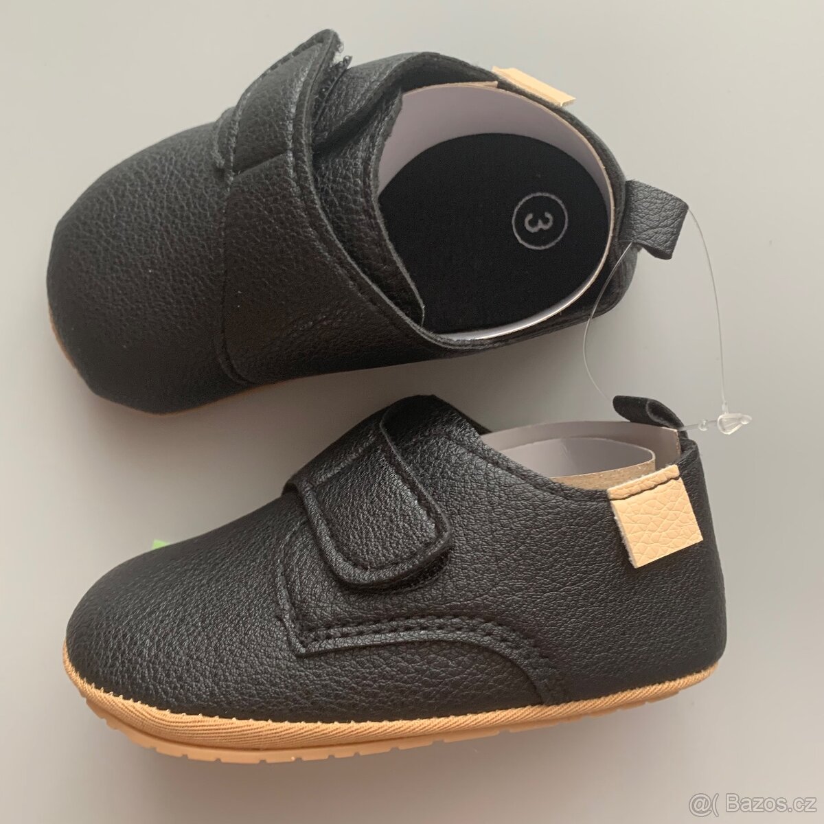 Nové Dětské kožené capáčky / boty pro miminko nazouvací - 19