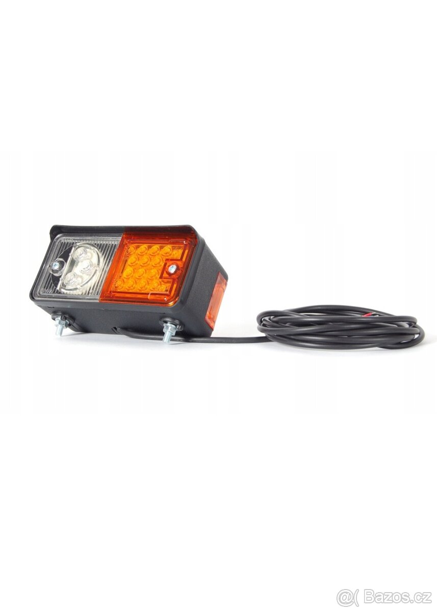 Zetor přední LED světla 143mm 5,75' (angel eyes) - 19