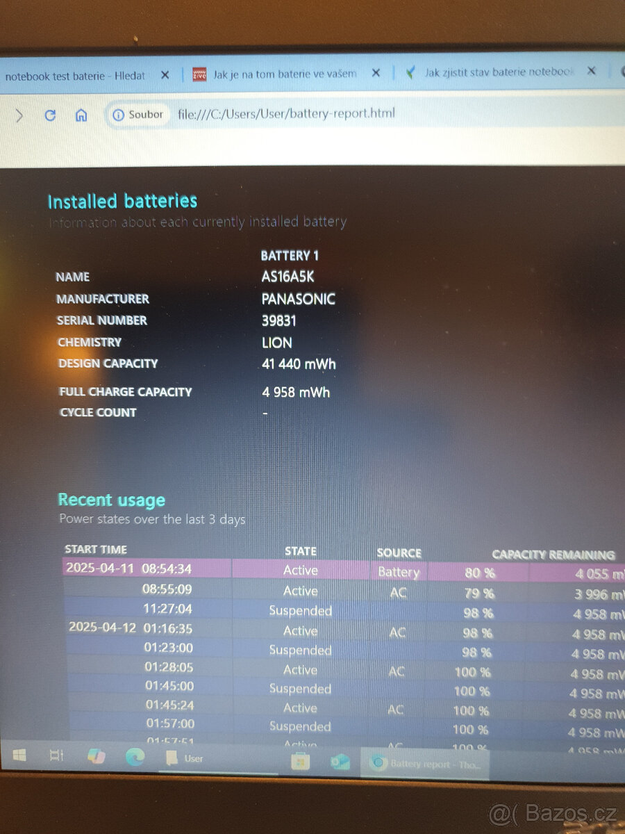 Prodám použitý notebook Acer Aspire E 15 Core i5 RAM 16GB - 19