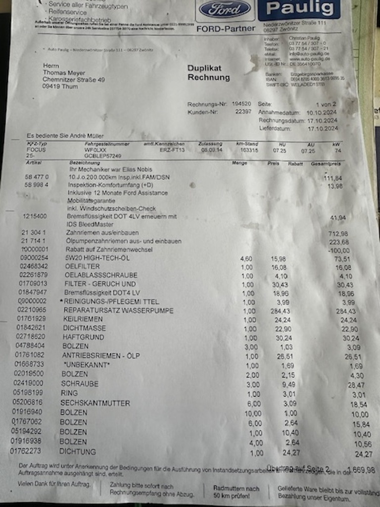 Ford Focus 1.0i 74kw, r.2014, 1.maj., rozvody, stk - 19