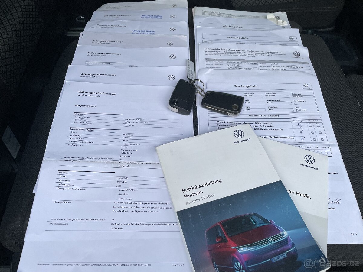 VW Multivan T6.1 DSG 2.0TDI 110kw ASCOT GREY DPH kamera - 19