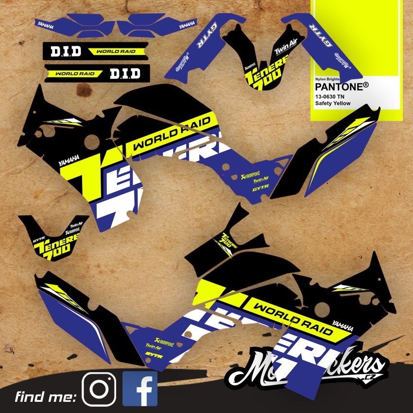 Yamaha Tenere T700 samolepky - 19
