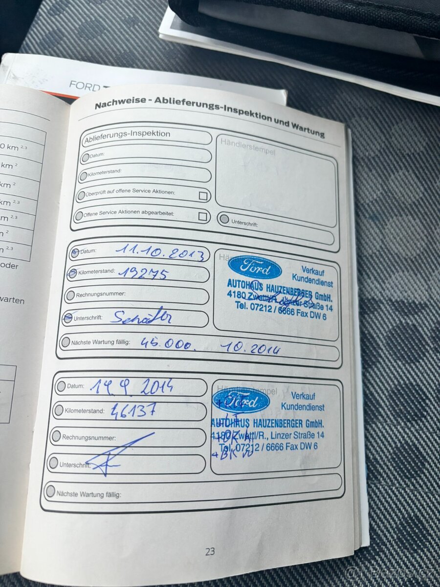Transit 2.2 TDCi, 2012, L3H1, 1. Majitel v ČR, Nová STK - 19