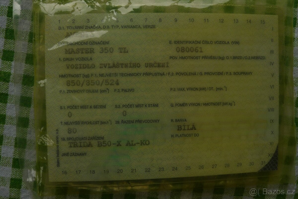 Prodám karavan AVENTO Master 350 L - 19