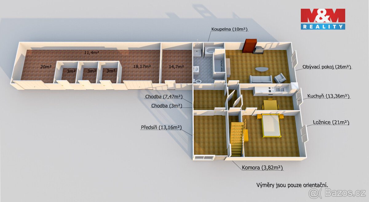 Prodej chalupy, 91 m², Zemětice - 19