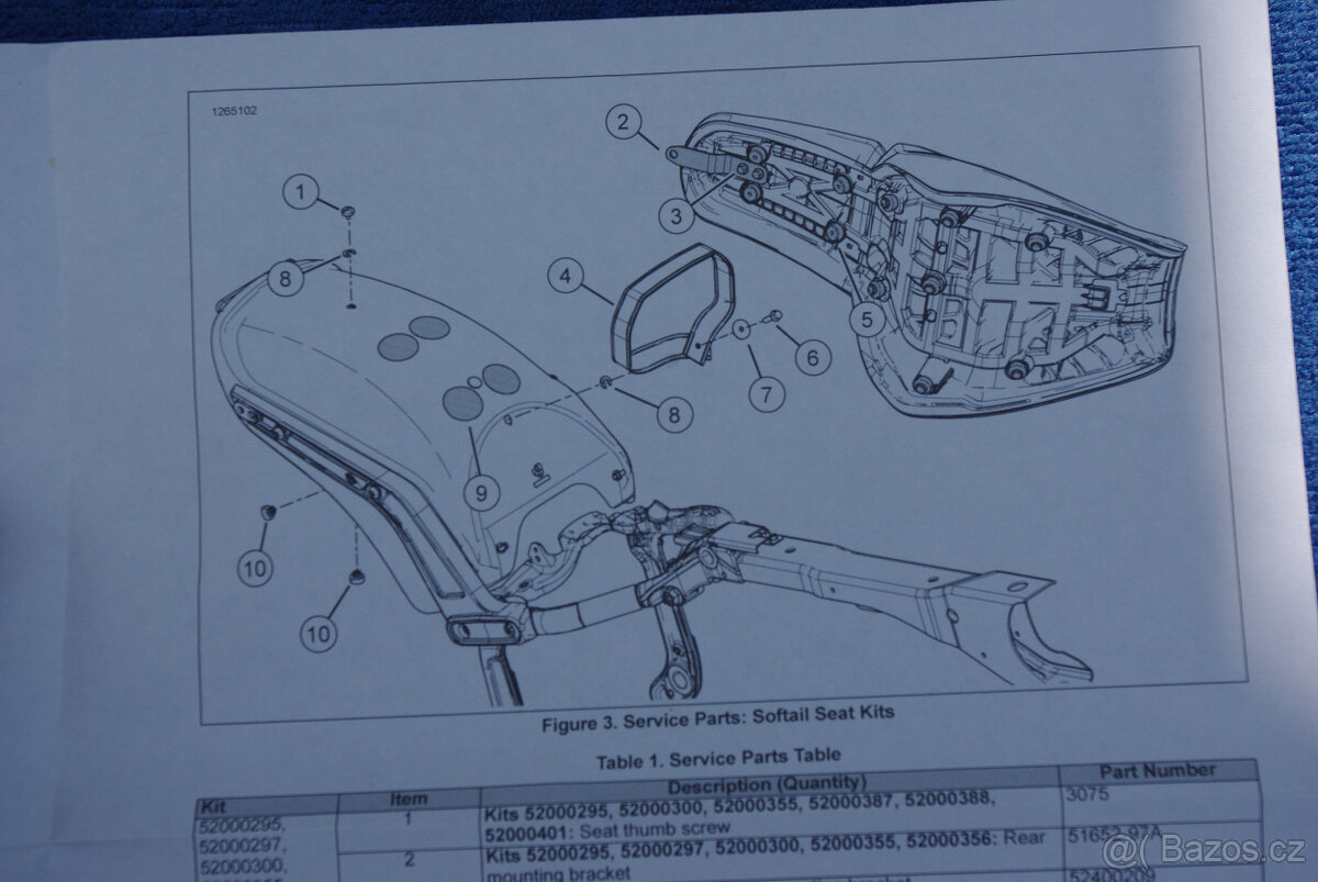 Prodám sedlo, dvojsedlo, sedlo spolujezdce Harley Davidson - 19