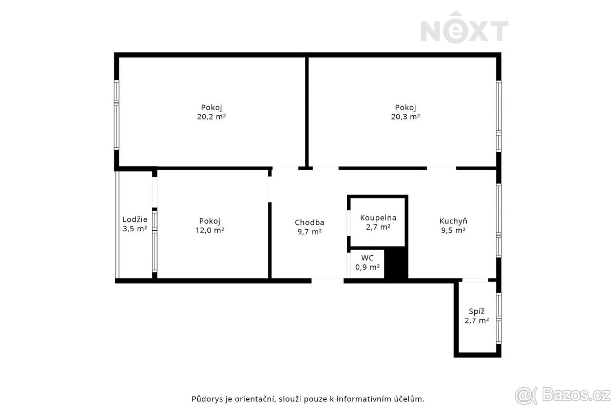 Prodej byt 3+1, 78㎡ - 19