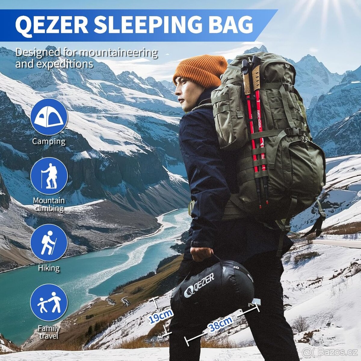 péřový spacák,spací pytel Quezer 1000g peří.Ne Naturehike - 19