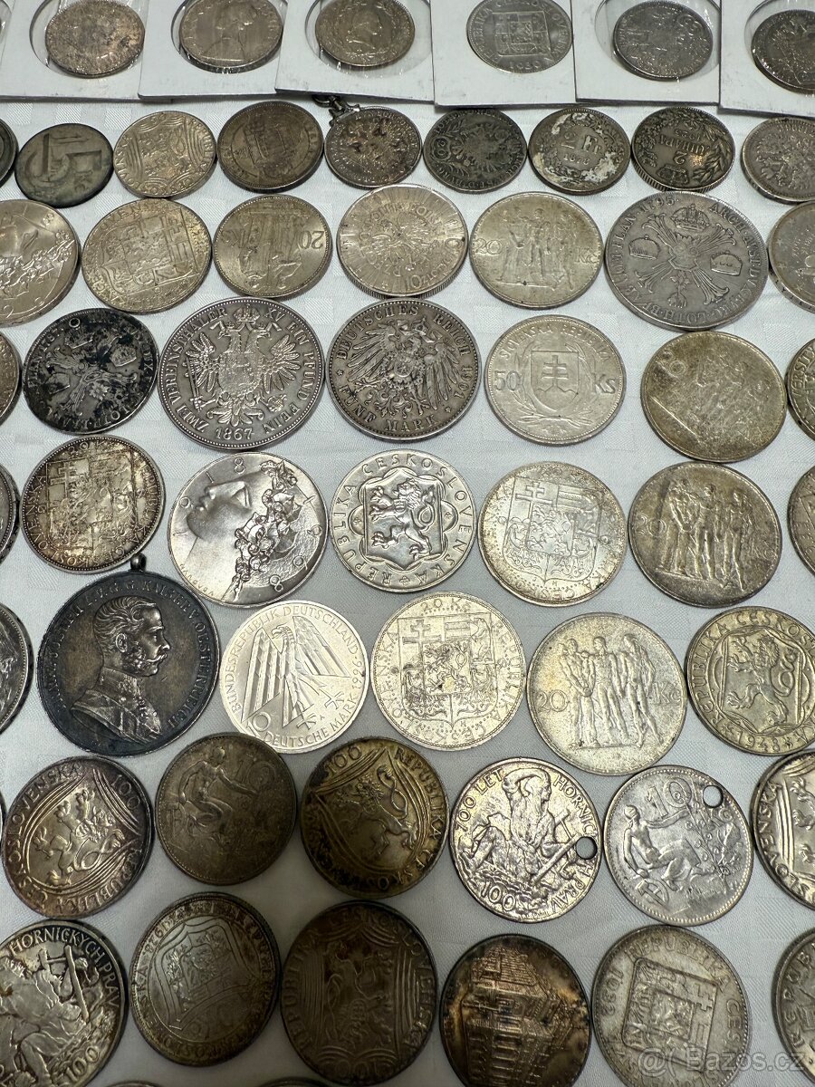 Velká sbírka stříbrných mincí - 19