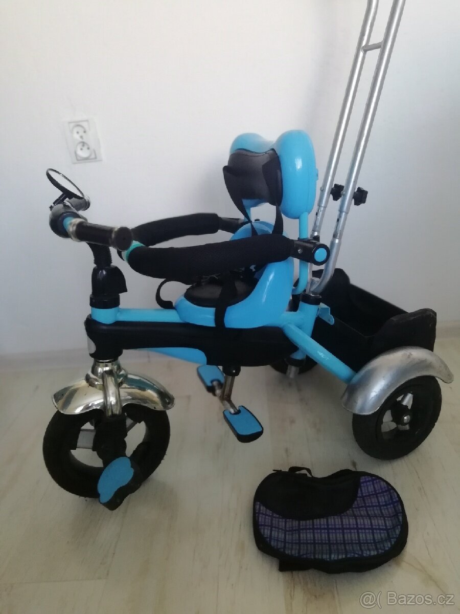 Tříkolka s madlem. Modrá. - 19