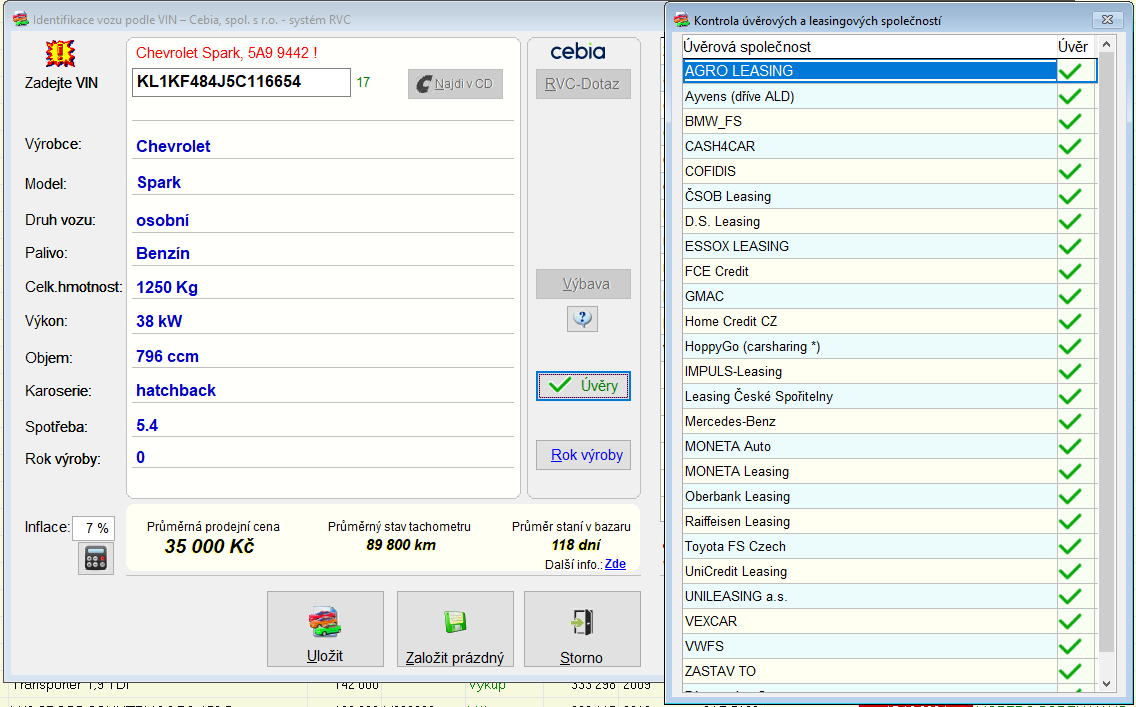 CHEVROLET SPARK 0,8 - 19