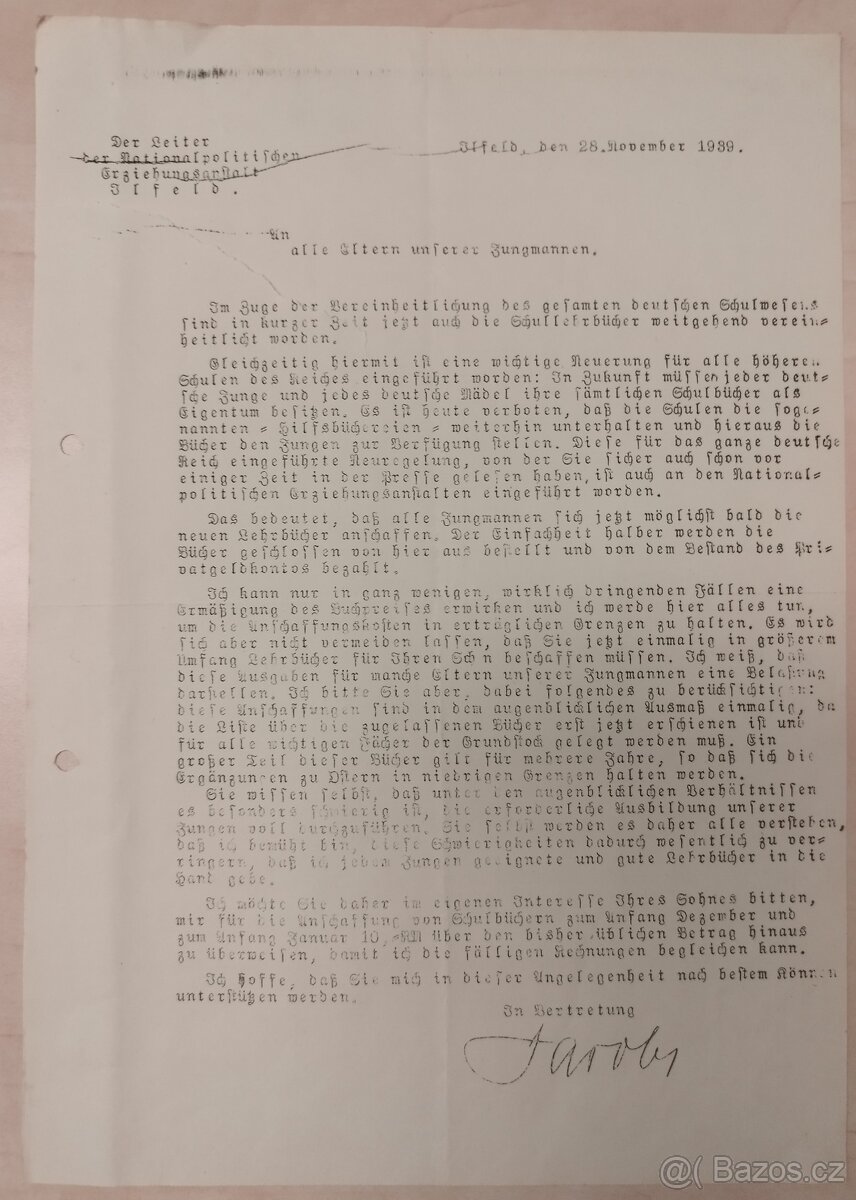 DOKUMENTY PO GENERÁL SS BERNHARD VOSS 4 - 19