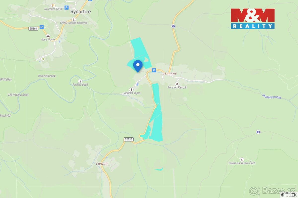 Soubor pozemků, 126193 m², Kunratice - Studený - 19