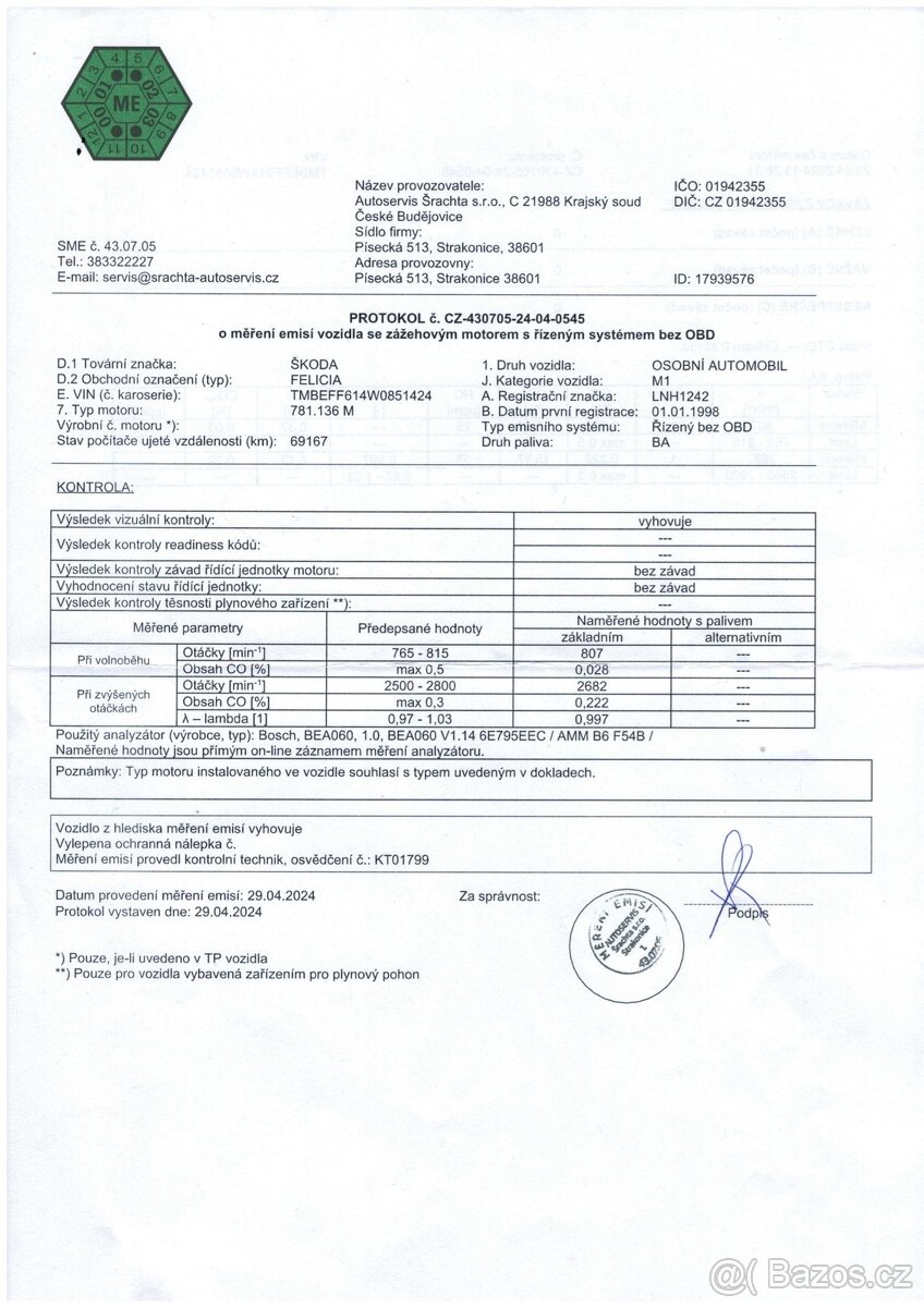 Prodám ŠKODA FELICIA GLXI - 19