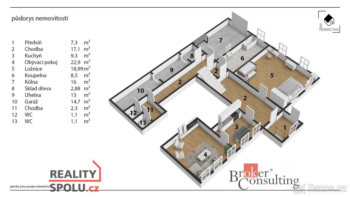 Prodej, domy/chalupa, 214 m2, Jindřichov 72, 46602 Lučany na - 19