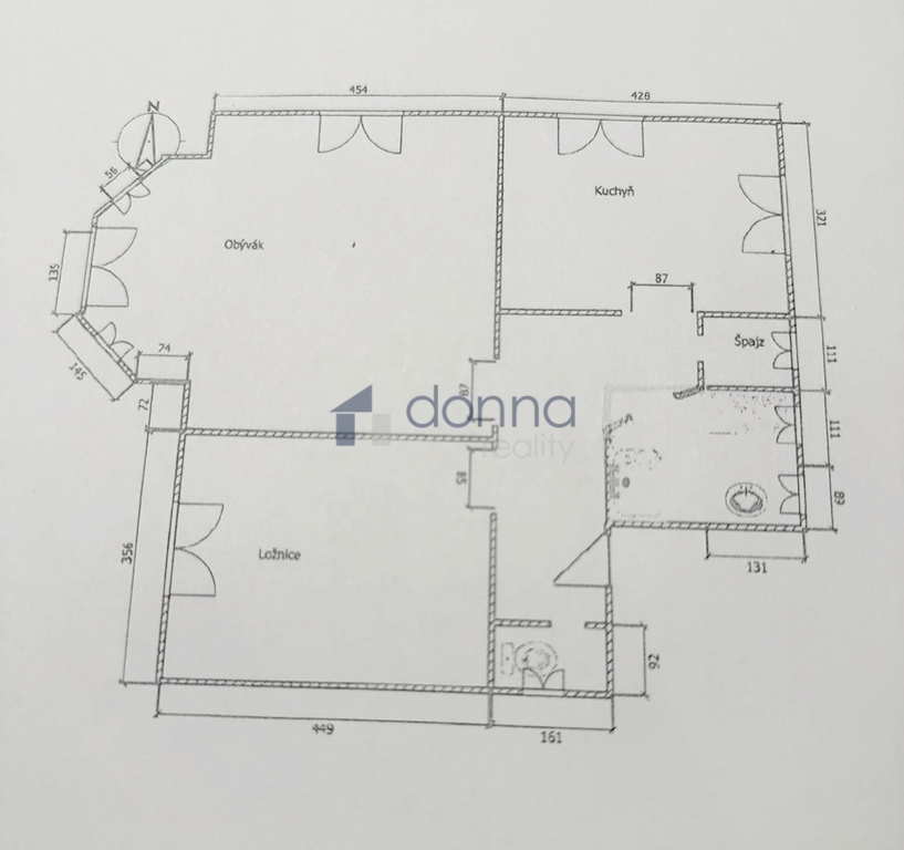 Pronájem bytu 2+1, 68m², ul. Letňanská, Praha 9 - Vysočany, - 19