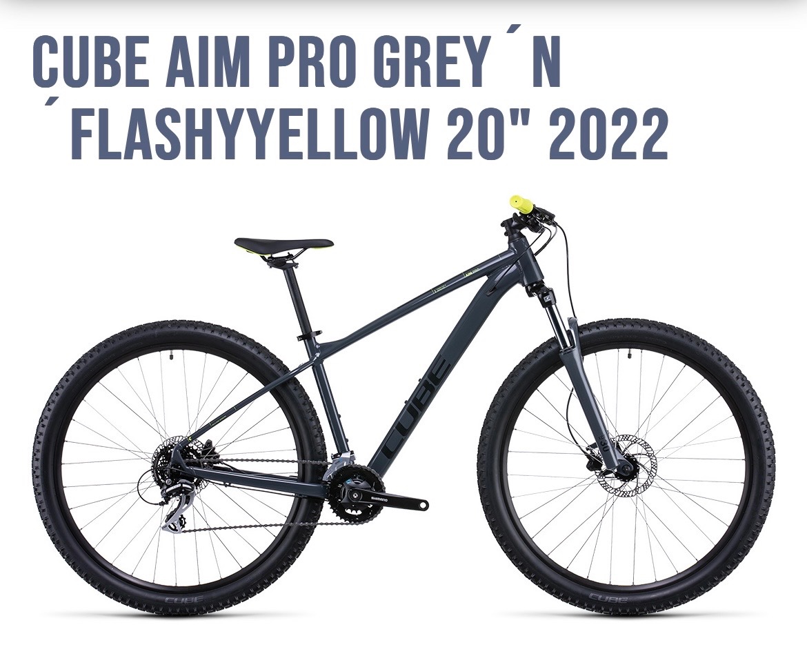 CUBE AIM PRO GREY 2022, rám ,,L” - 19