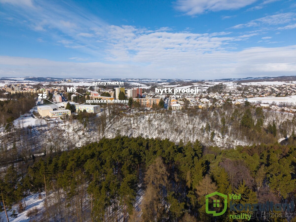 Prodej bytu 2+1, ul. Lidická, Třebíč - Borovina, ev.č. 00982 - 19