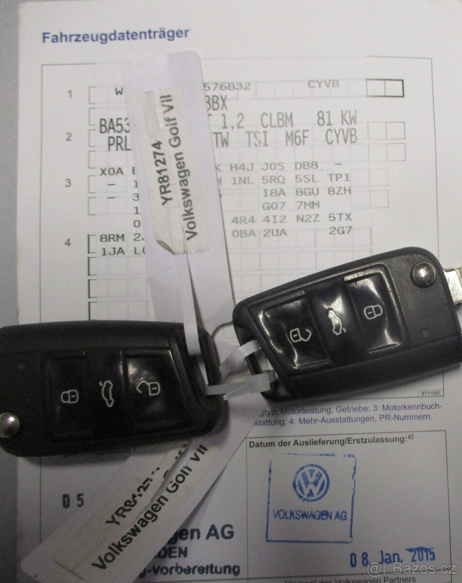 VW Golf VII kombi 1.2TSi 81kW VÝHŘEV 6st.MAN 2015 - 19