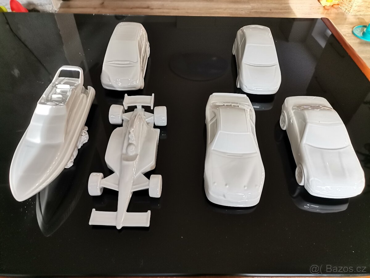 Porcelánová auta, formule, člun - 19