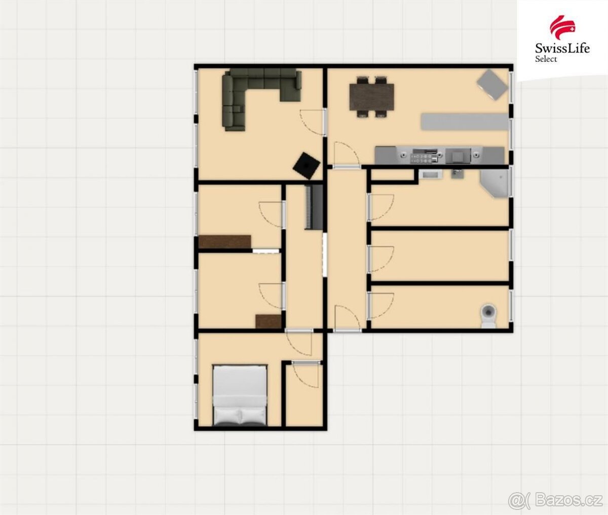 Prodej bytu 5+1 135 m2 Čs. armády, Kraslice - 19
