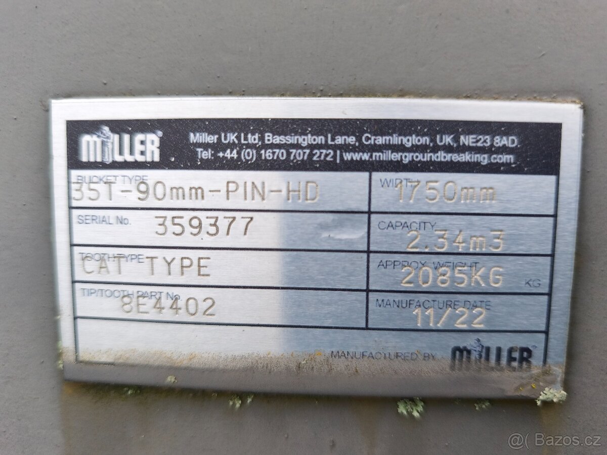 Lžíce 2,34m3 pro 34-45t 175cm - 19