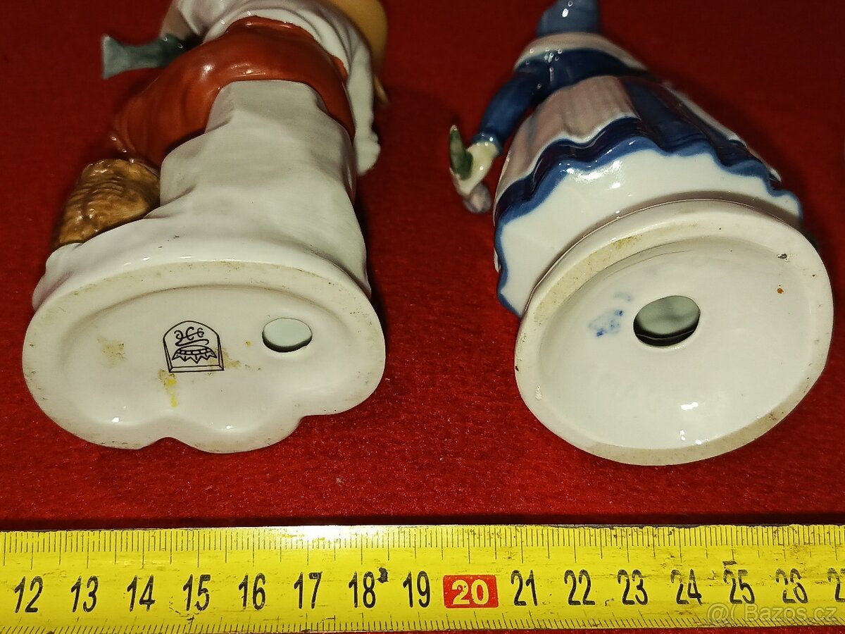 Porcelánové sošky 7 ks zn. Royal Dux atd. - 19