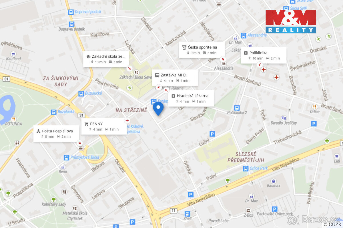 Prodej bytu 3+kk, 54 m², Hradec Králové, ul. Uhelná - 19