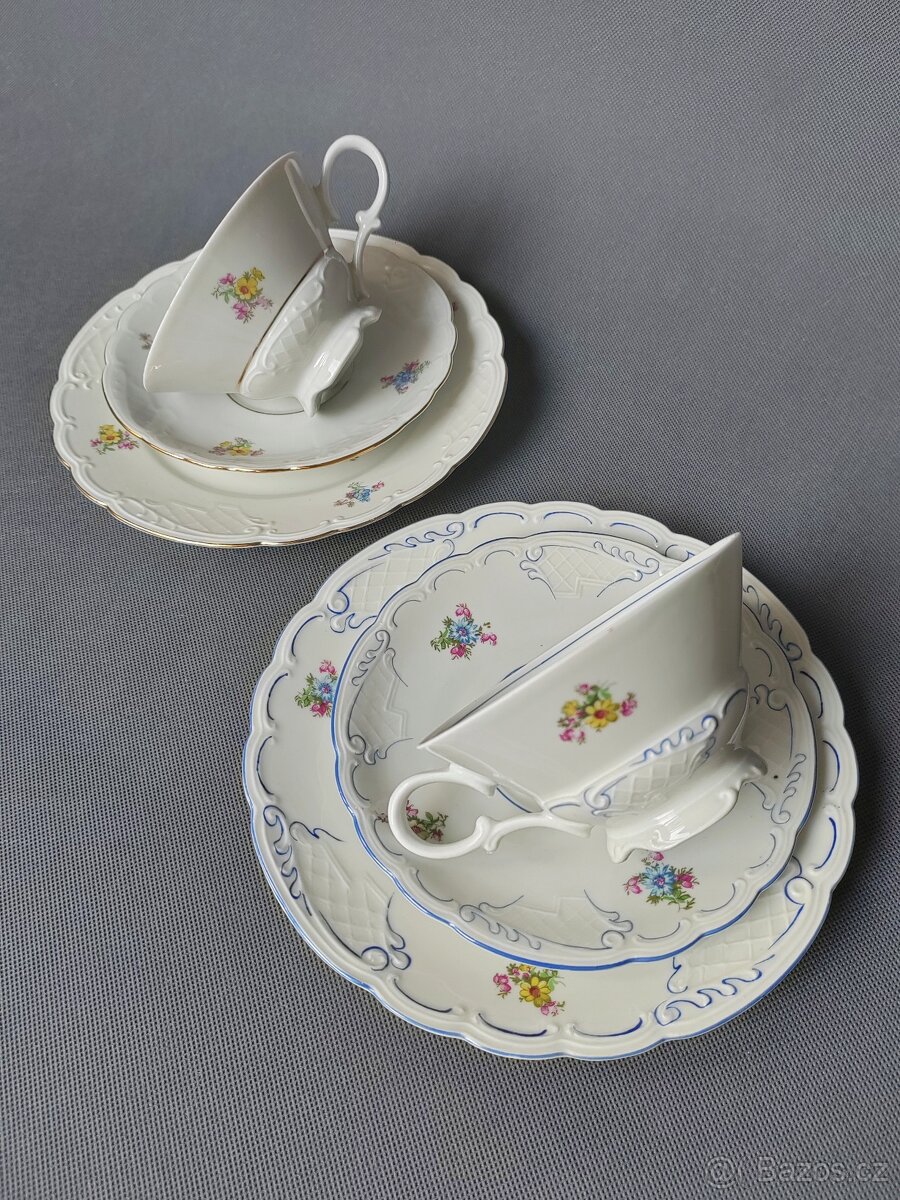 Elegantní porcelánový čajový trio od Carl Alberti 1930-1953 - 19