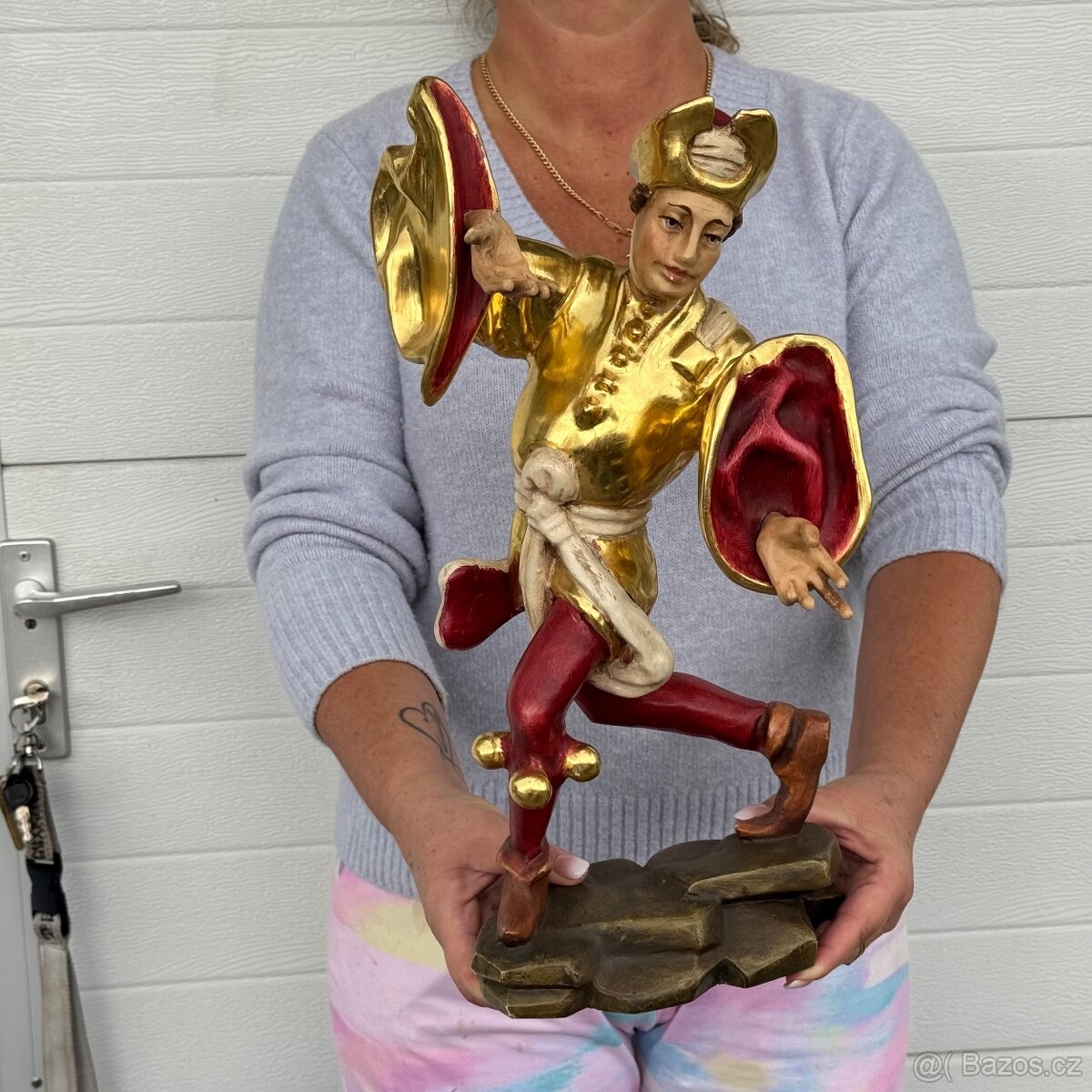 Souprava všech 10 soch Moriskentänzer velké dřevěné - 19