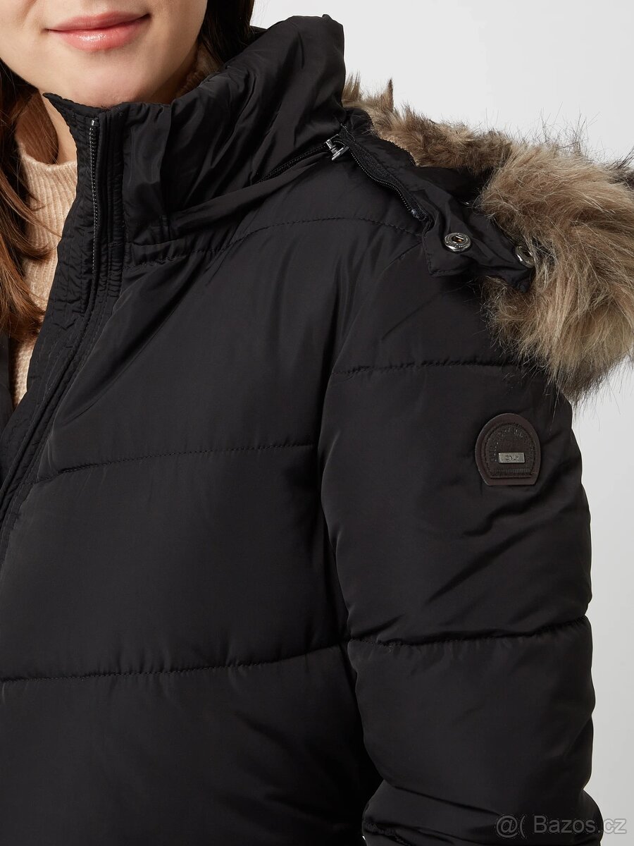 Dámská zimní černá bunda kabát s kožešinou Only NewRoona S - 19
