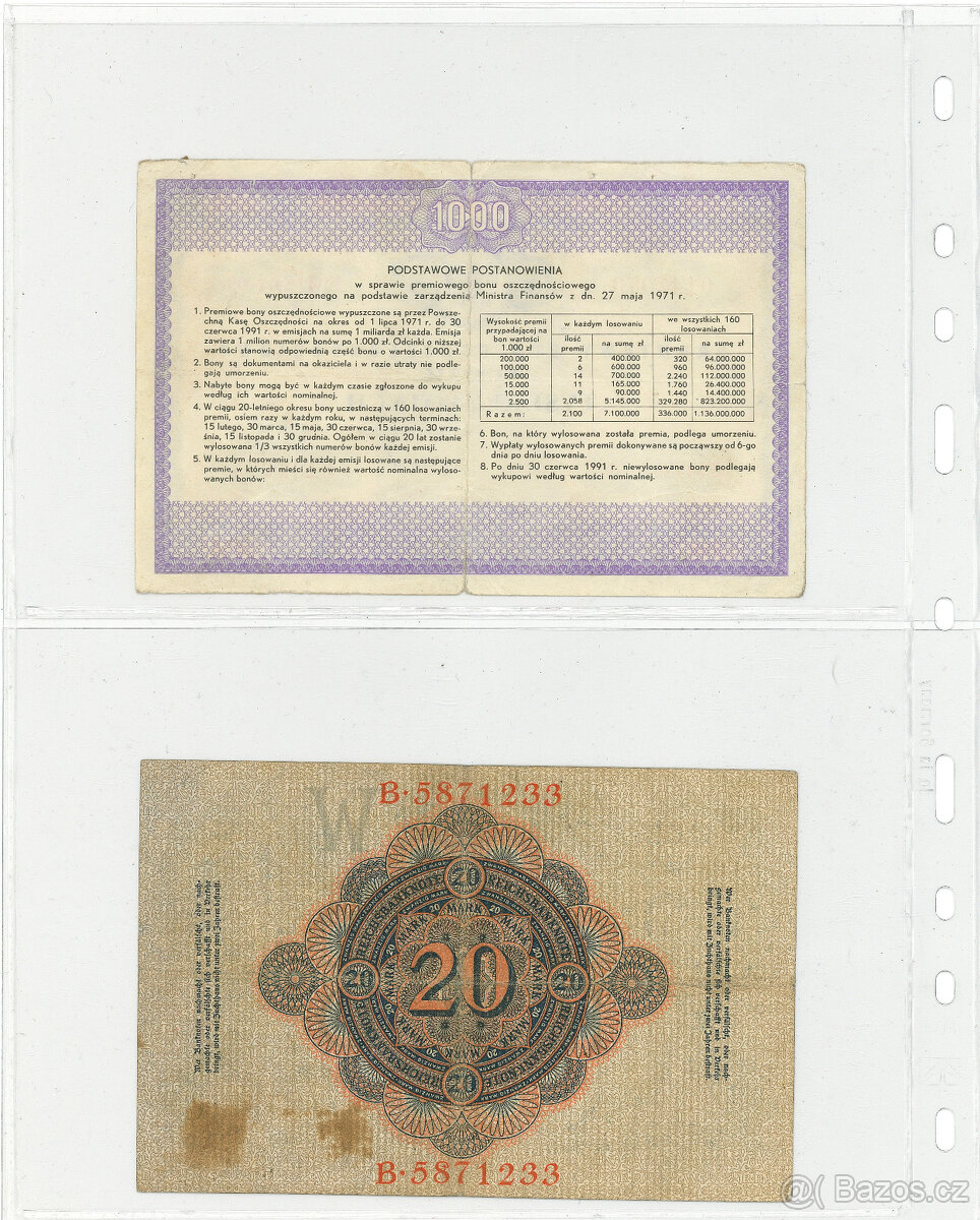 Plný šanon mix bankovek celý svět - Konvolut - sbírka - 19