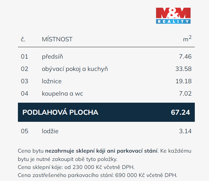 Prodej, byt 2+kk, 70 m2, Střížkov - 19
