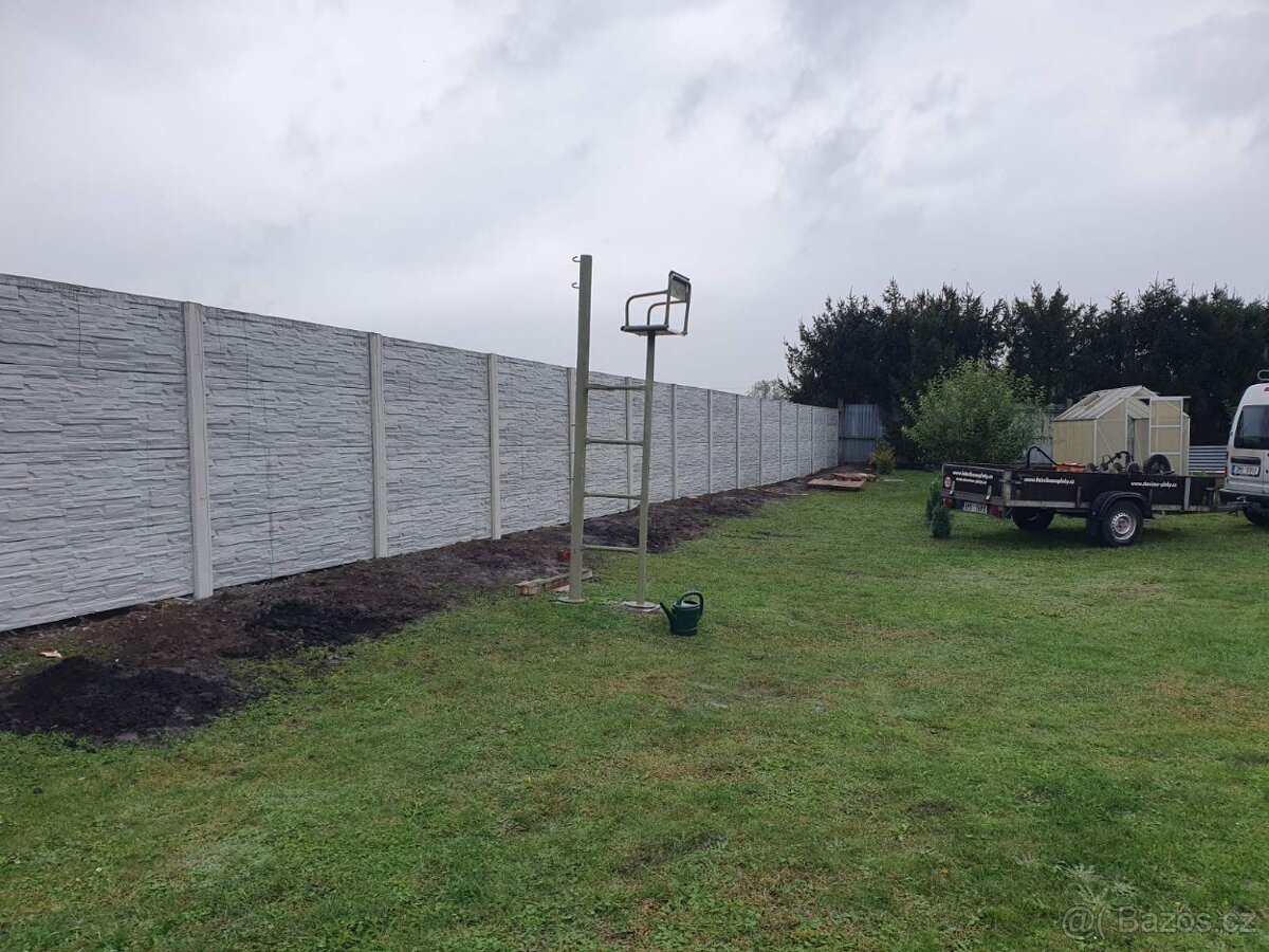 Montáže betonových plotů - 19