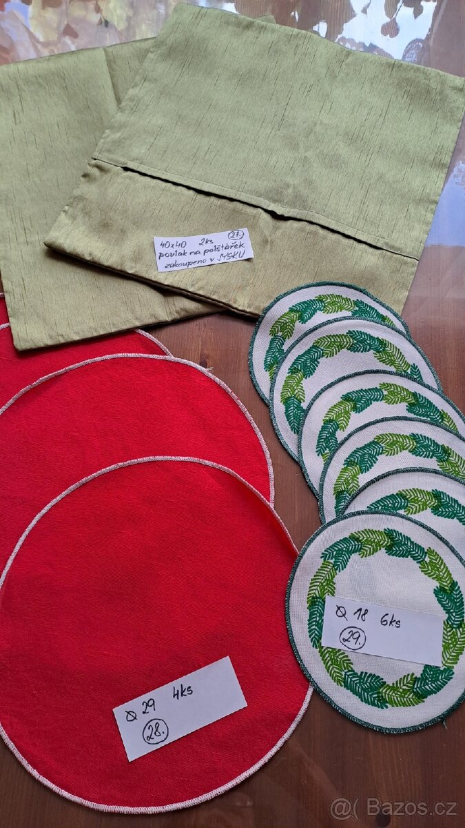 Retro ubrusy, lněné ubrousky, vánoční utěrky... - 19