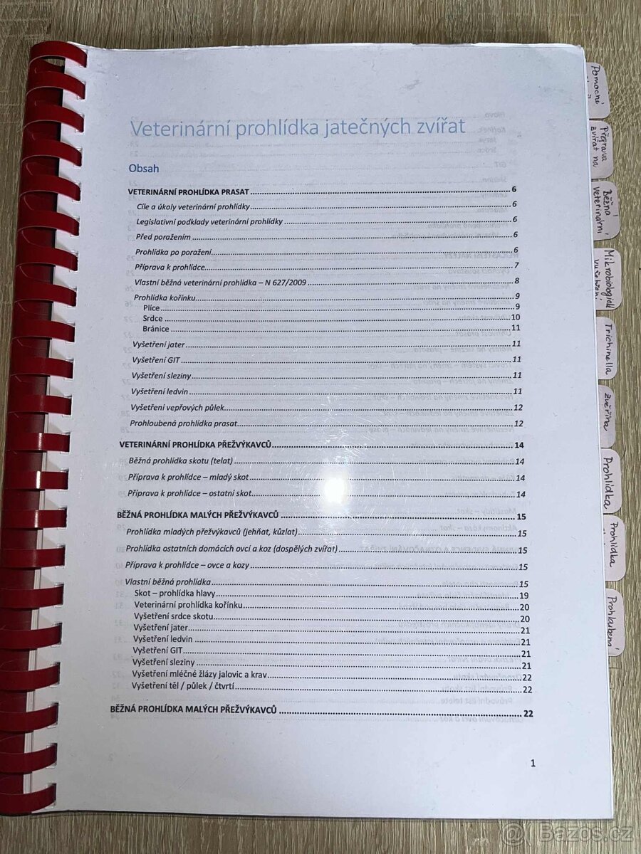 Prodej studijních materiálů VETUNI – ucelené podklady - 19