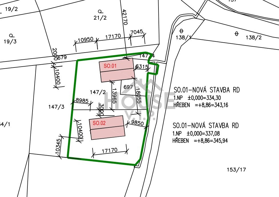 Prodej stavebního pozemku 1 000 m² s povinnou realizací mode - 19