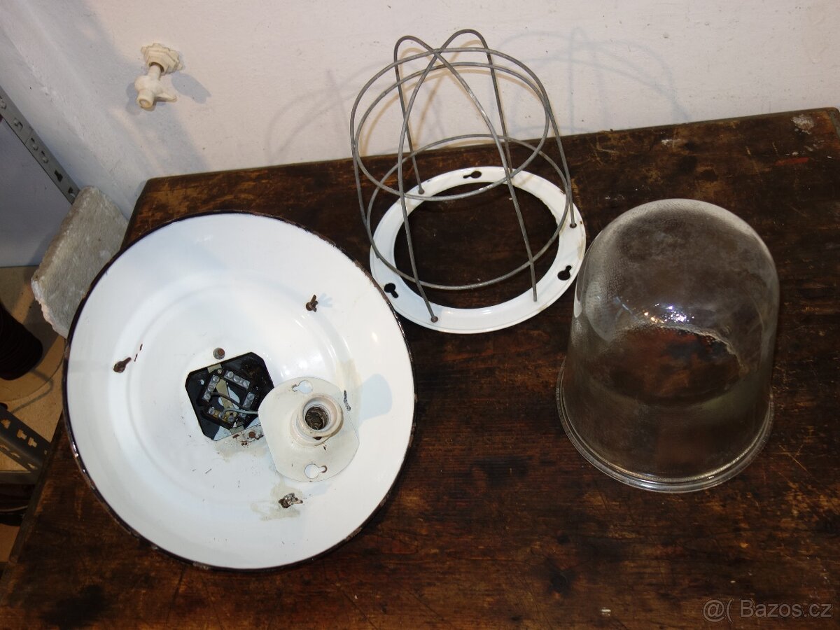 Industriální lampa, závěsná na strop - 19