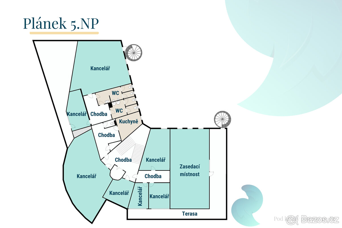 Pronájem, kanceláře, centrum města, ulice Pražská - 19